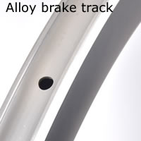 Alloy carbon rim 